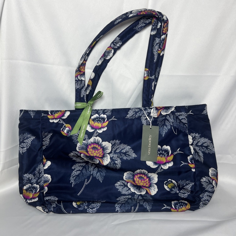Vera Bradley Blue Floral Tote - NWT
